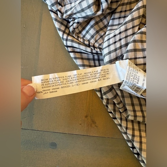 Zara Checkered Midi Dress in Red and Black Size XS - Picture 5 of 9